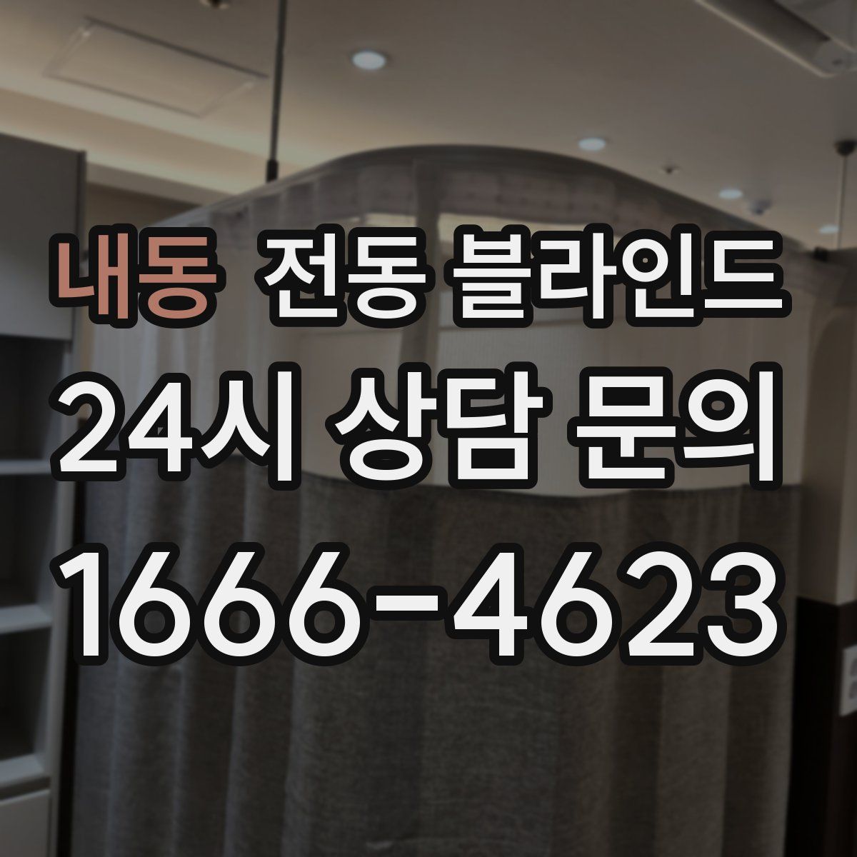 내동 전동 블라인드