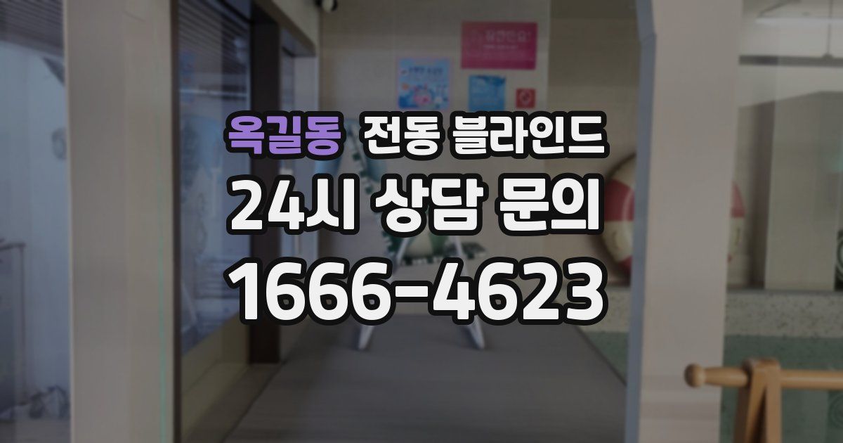 옥길동 전동 블라인드