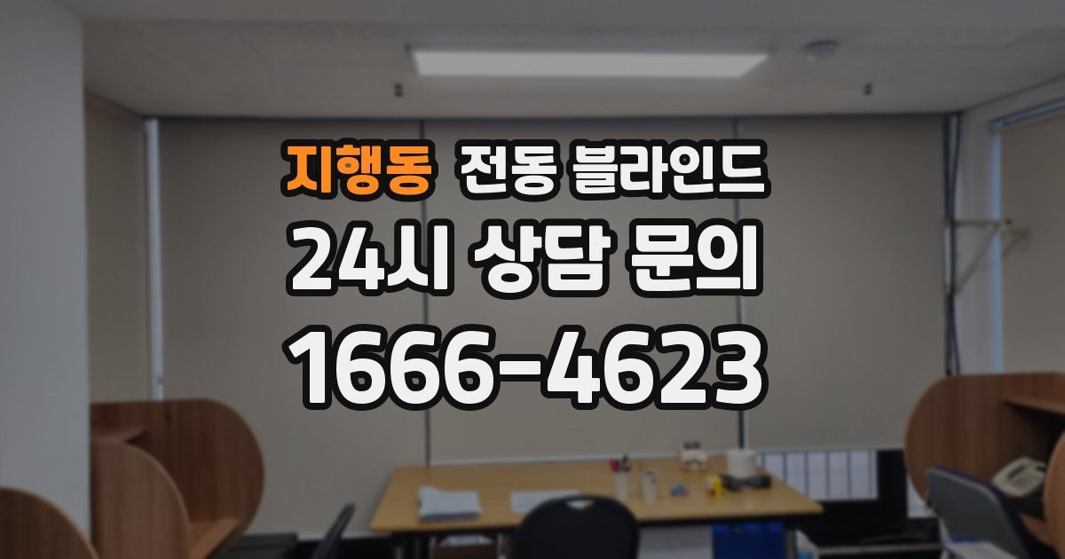 지행동 전동 블라인드
