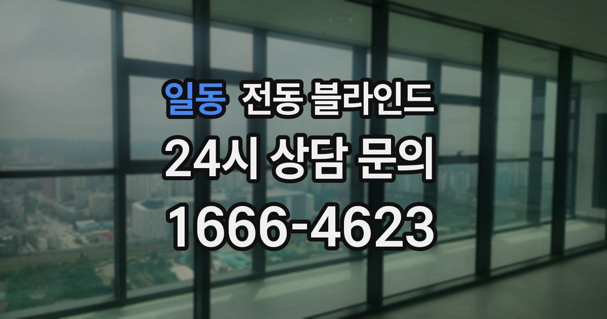 일동 전동 블라인드