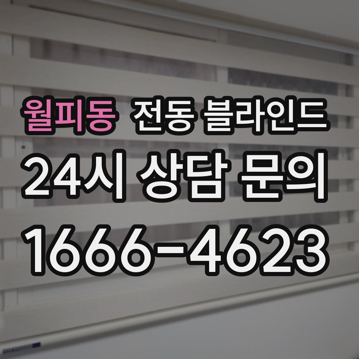 월피동 전동 블라인드