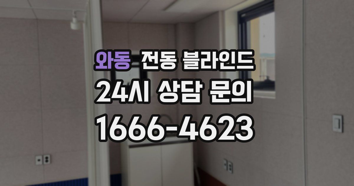 와동 전동 블라인드