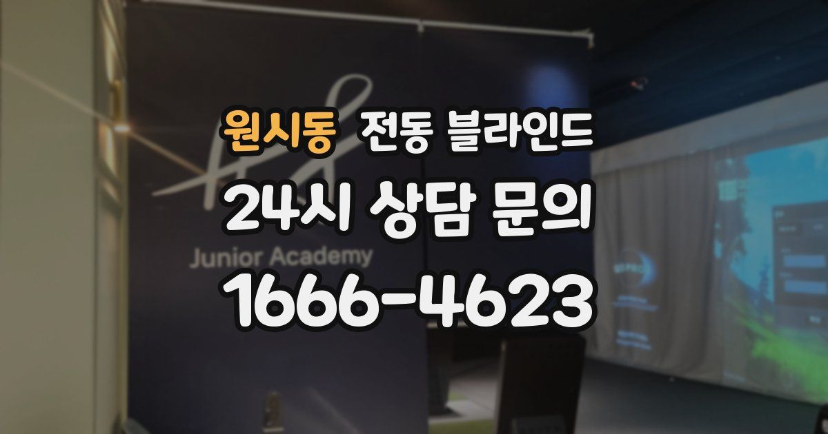 원시동 전동 블라인드