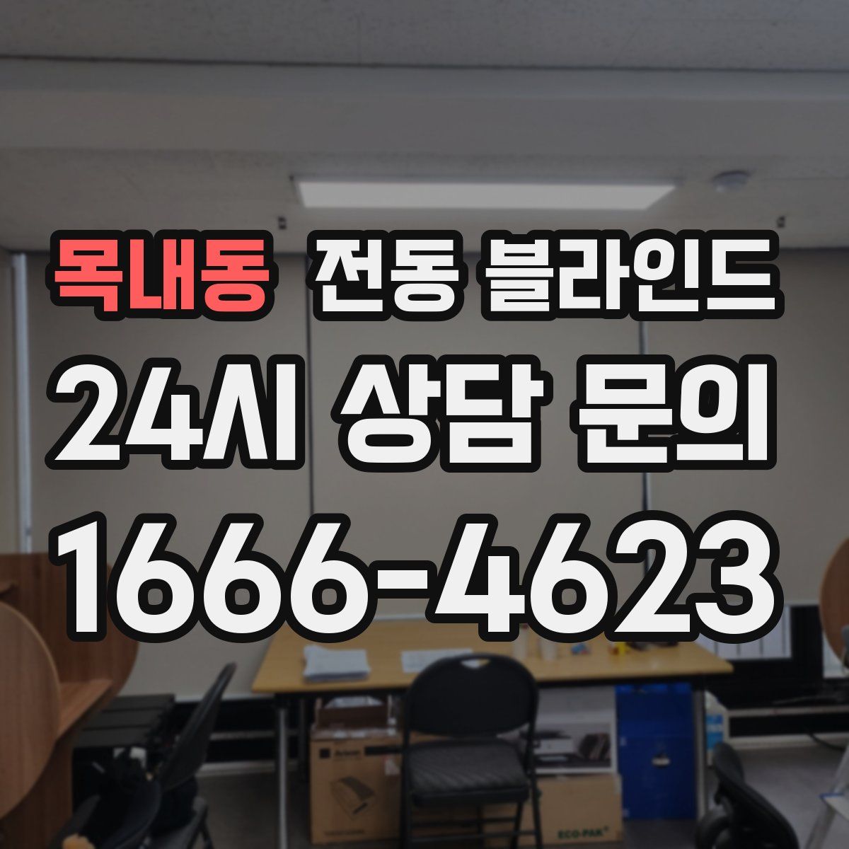 목내동 전동 블라인드