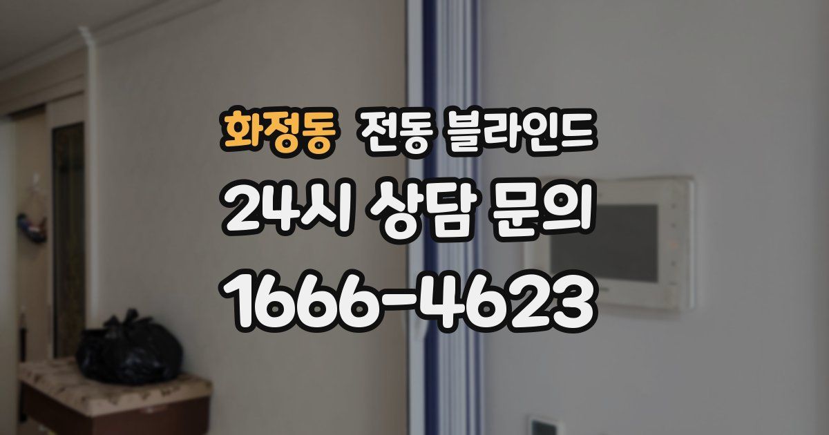화정동 전동 블라인드