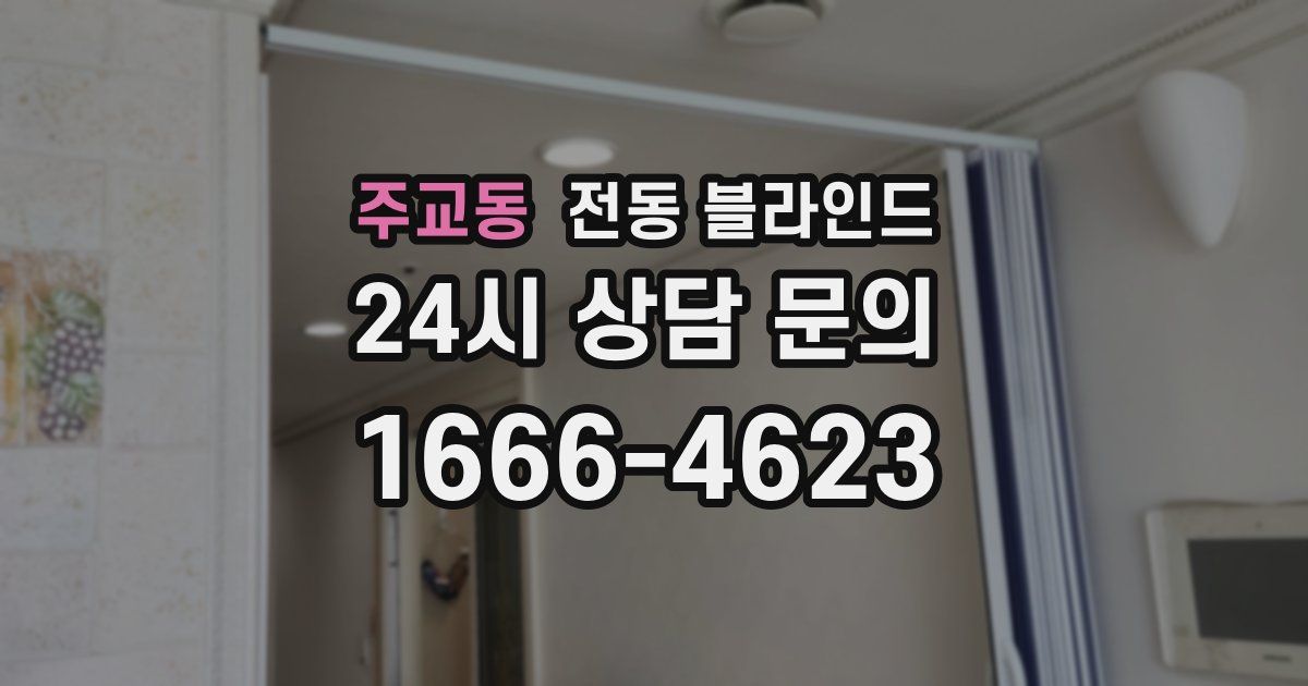 주교동 전동 블라인드