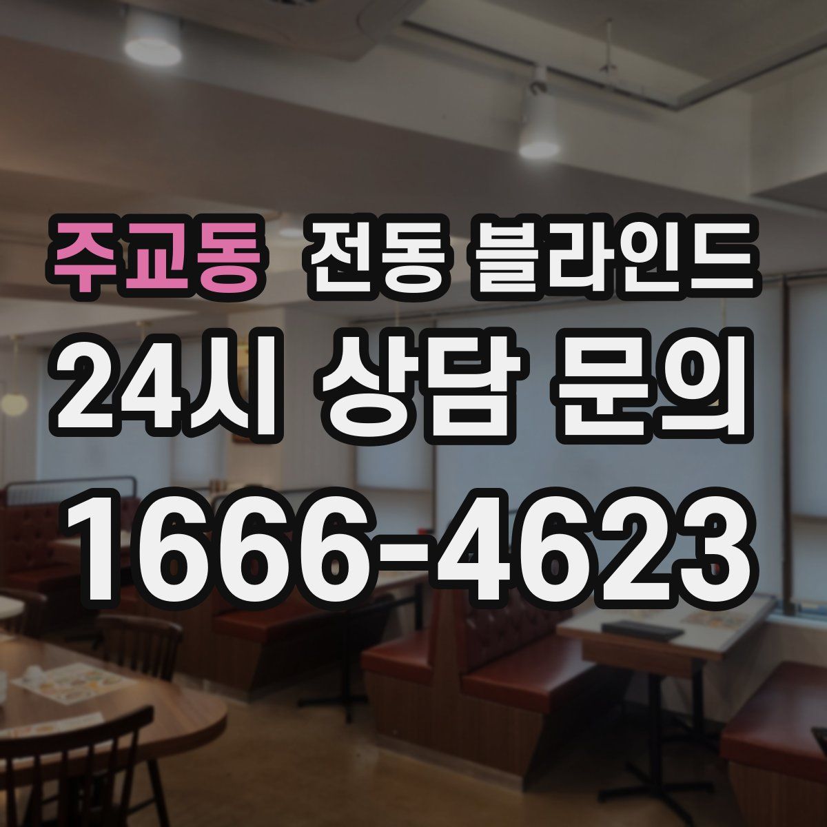 주교동 전동 블라인드