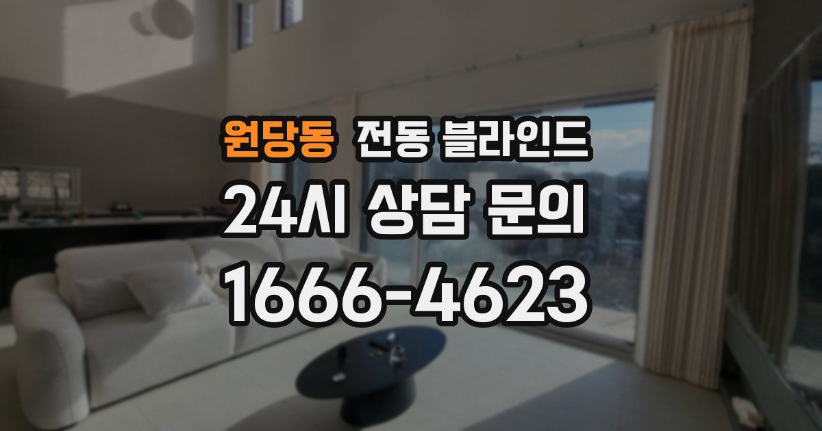 원당동 전동 블라인드