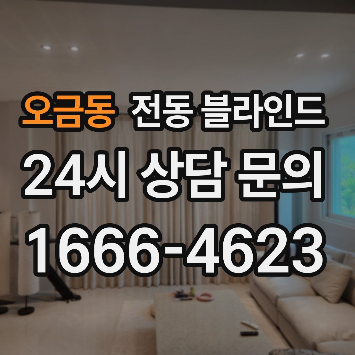 오금동 전동 블라인드