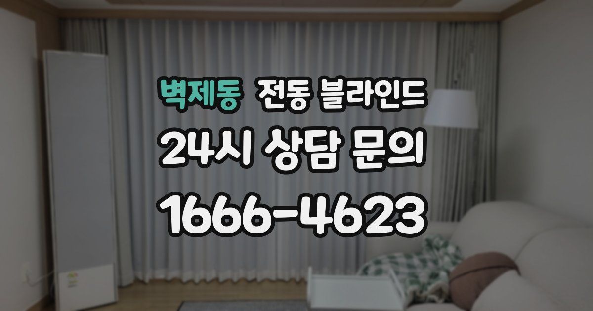 벽제동 전동 블라인드