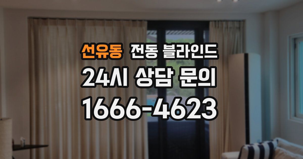 선유동 전동 블라인드