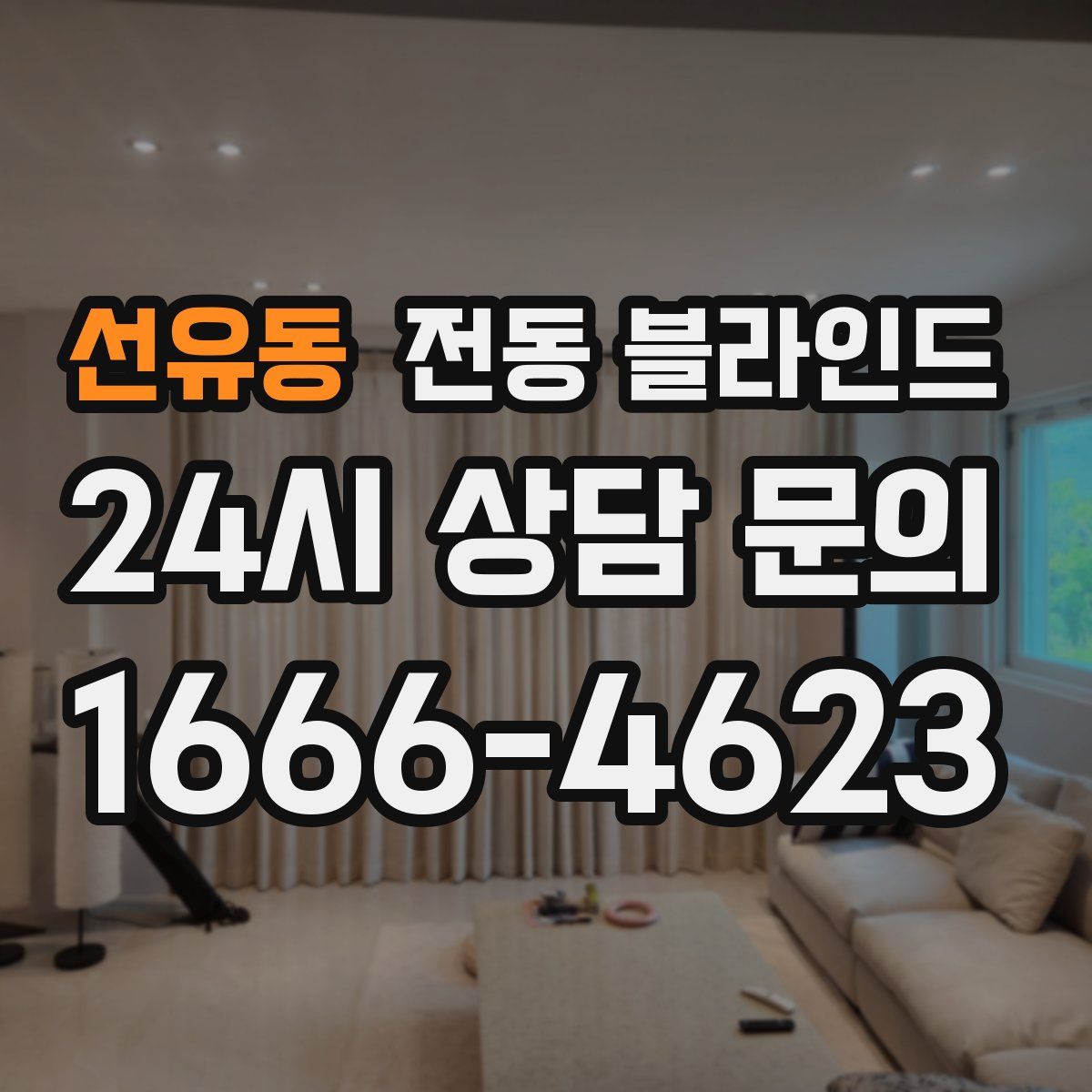 선유동 전동 블라인드