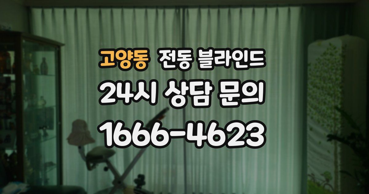 고양동 전동 블라인드