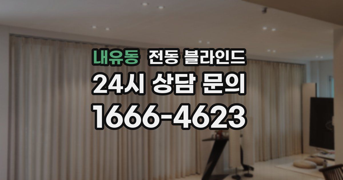 내유동 전동 블라인드