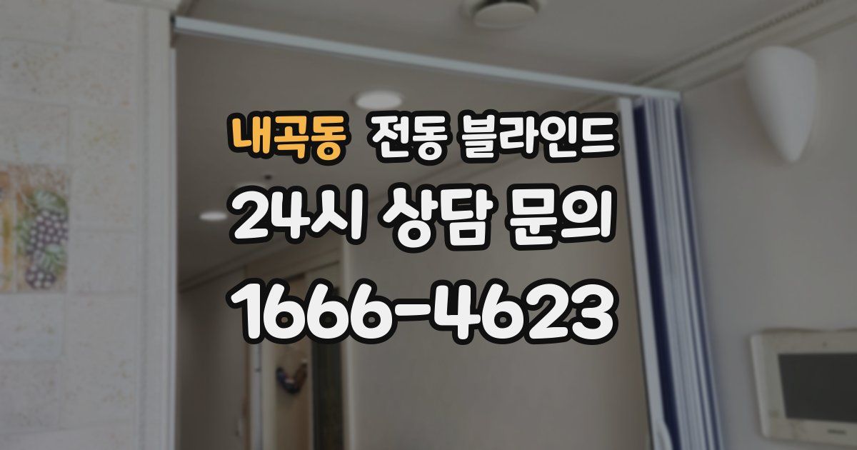 내곡동 전동 블라인드