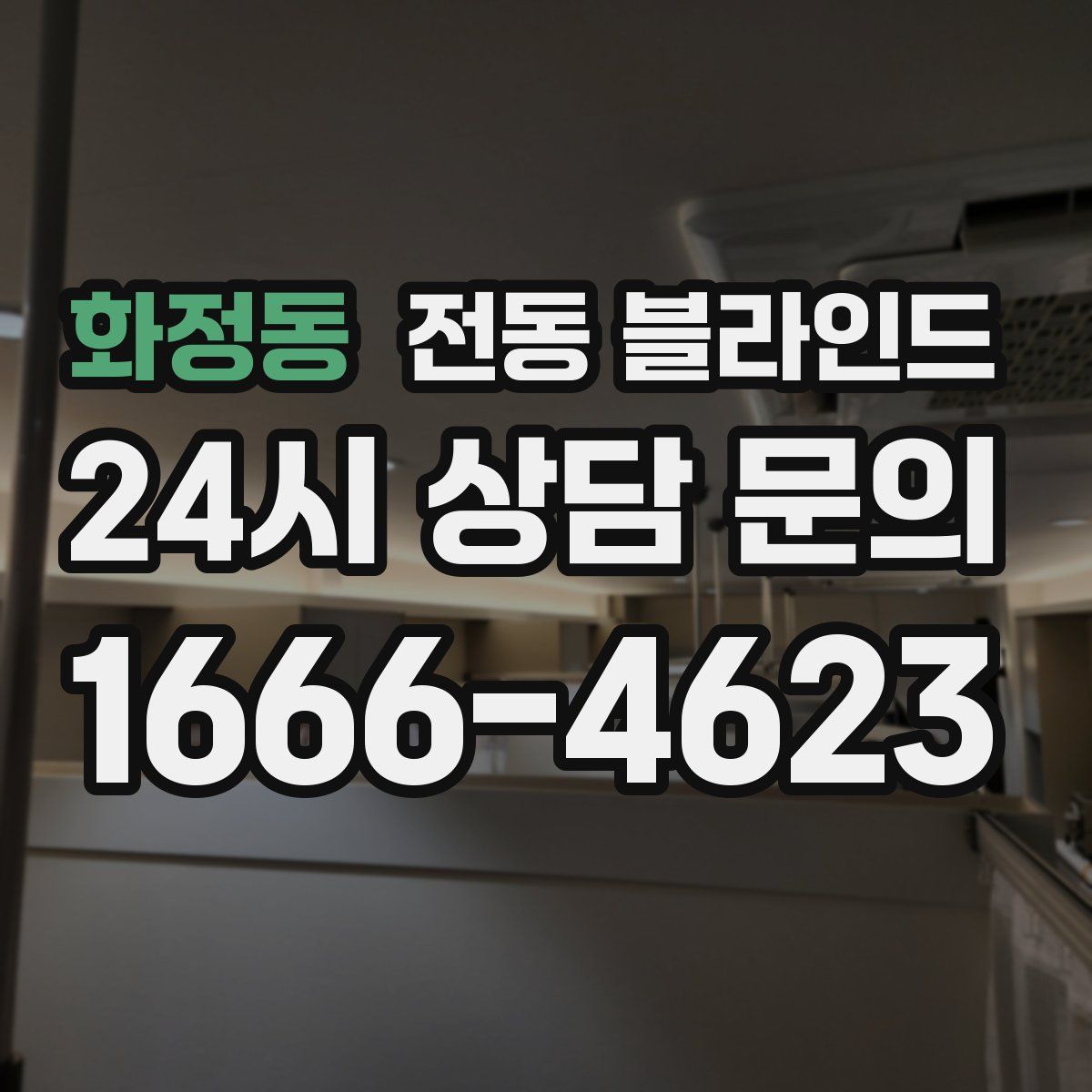화정동 전동 블라인드