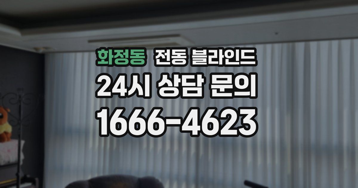 화정동 전동 블라인드