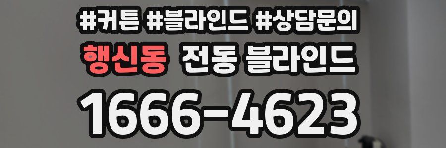 행신동 전동 블라인드