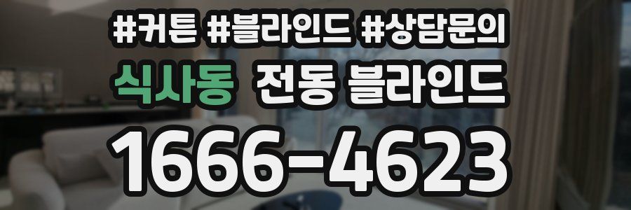 식사동 전동 블라인드