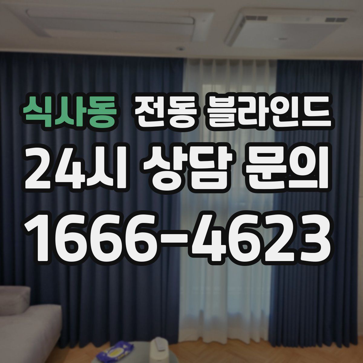식사동 전동 블라인드