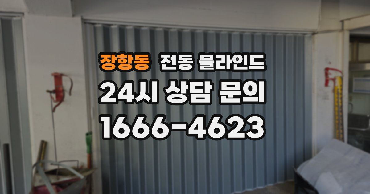 장항동 전동 블라인드