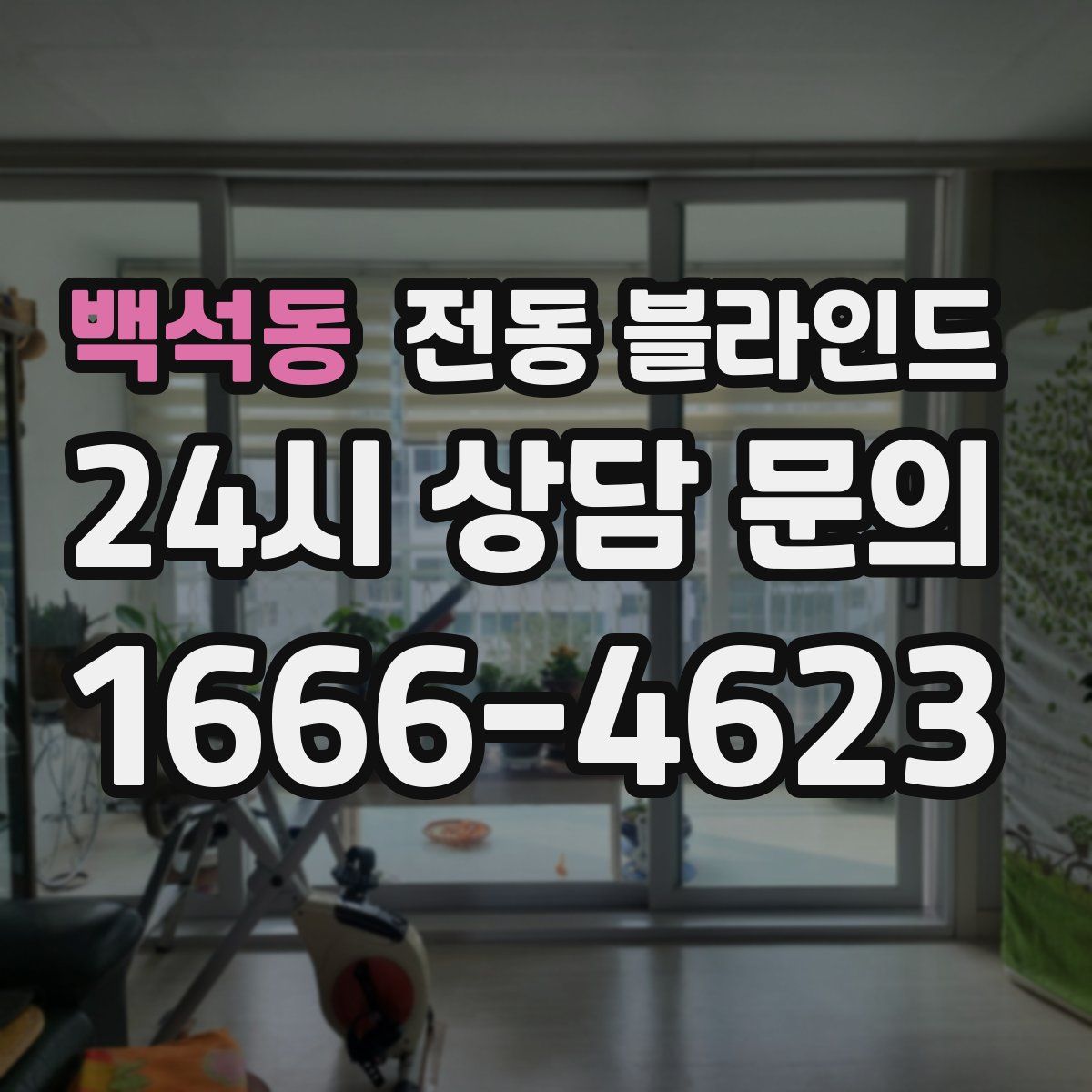 백석동 전동 블라인드