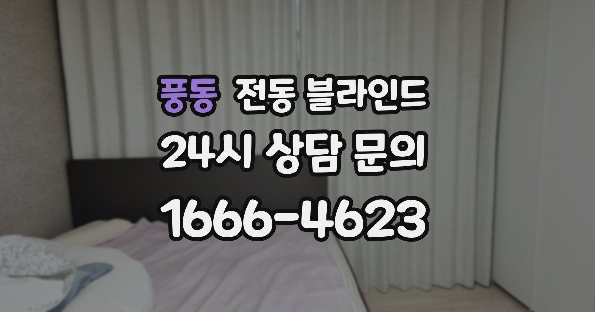 풍동 전동 블라인드