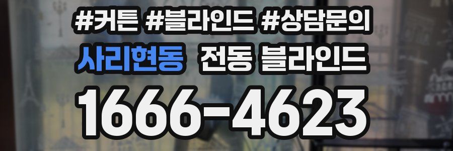 사리현동 전동 블라인드