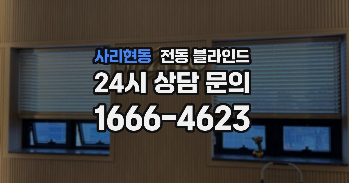사리현동 전동 블라인드