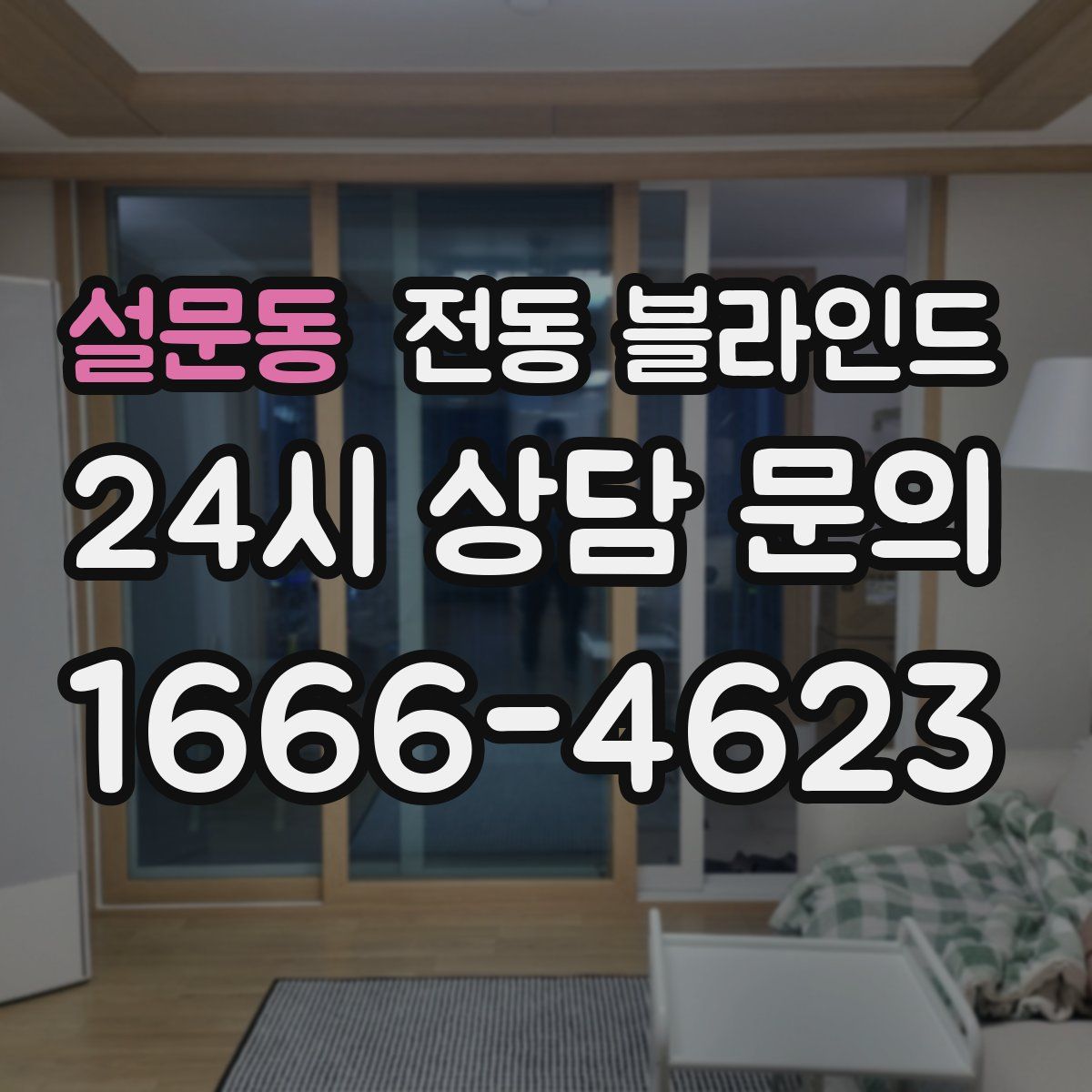 설문동 전동 블라인드