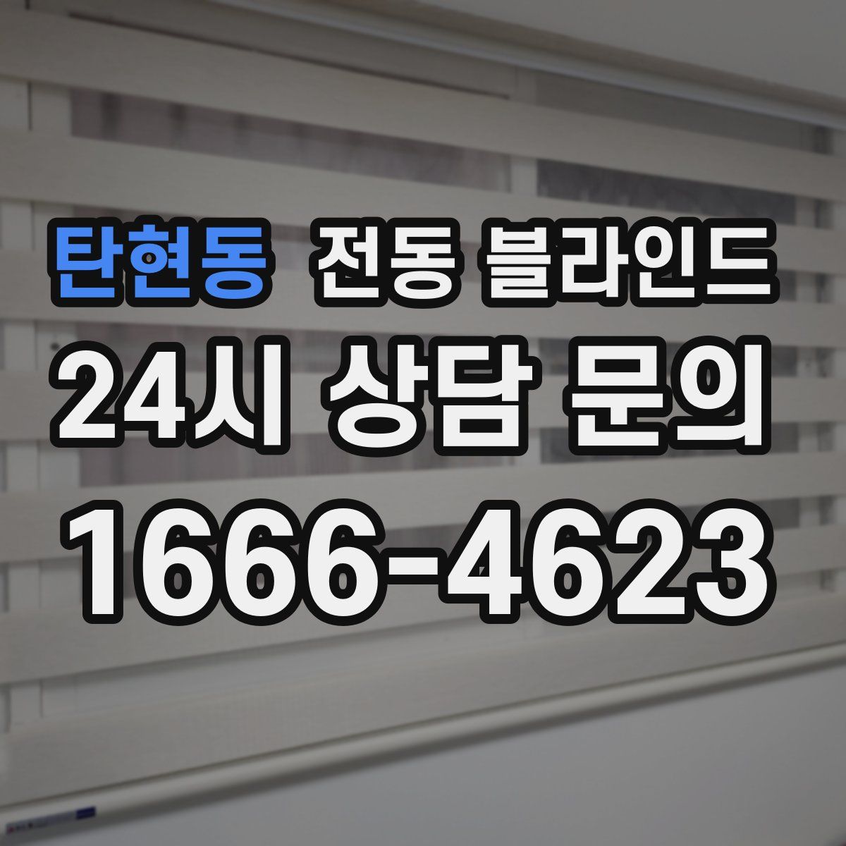 탄현동 전동 블라인드