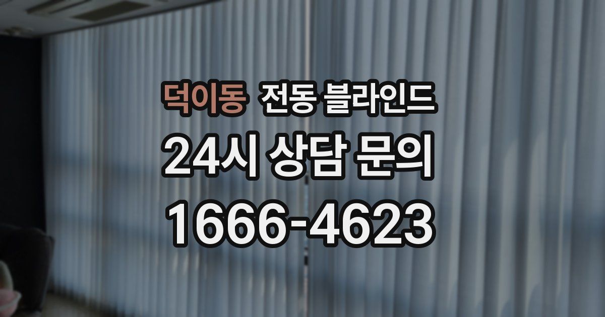 덕이동 전동 블라인드