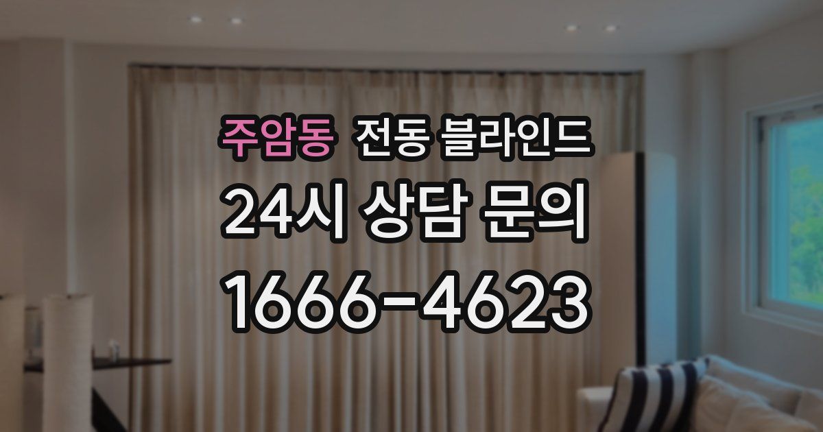 주암동 전동 블라인드