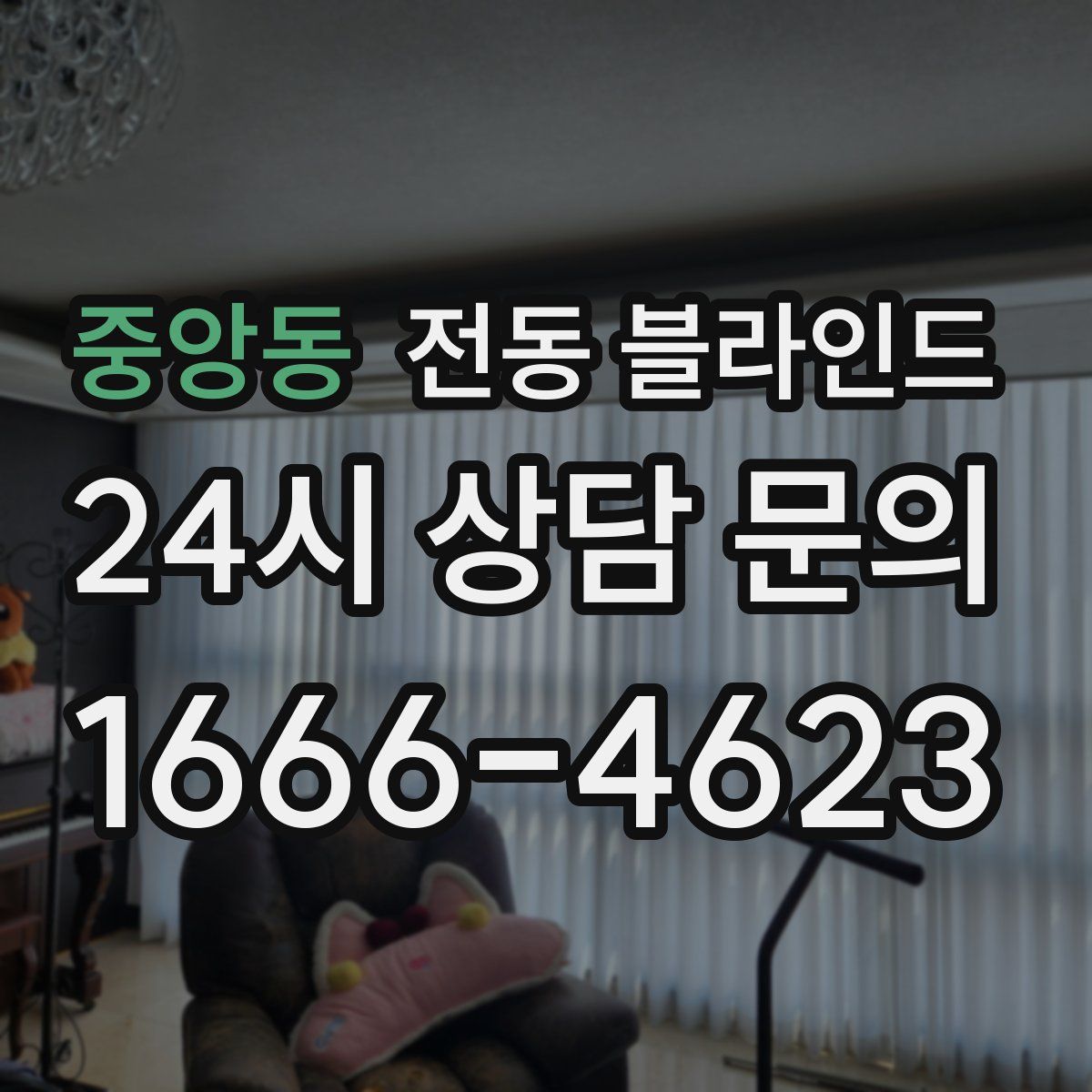 중앙동 전동 블라인드