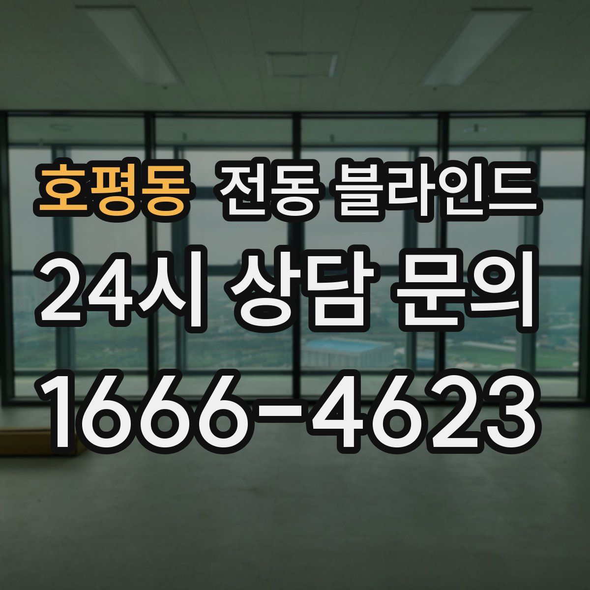 호평동 전동 블라인드