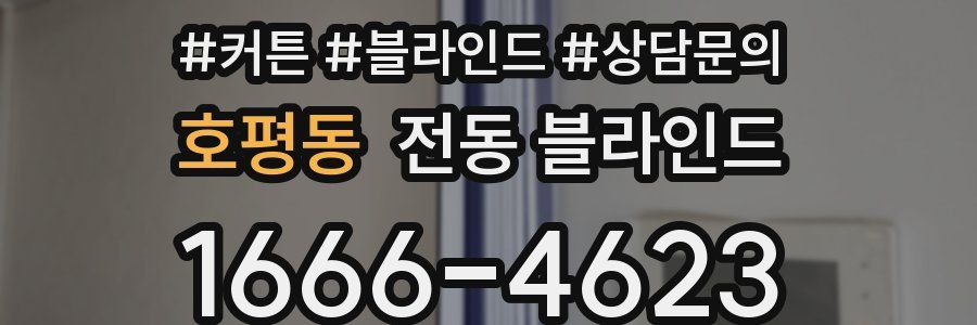 호평동 전동 블라인드