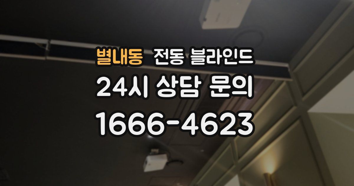 별내동 전동 블라인드
