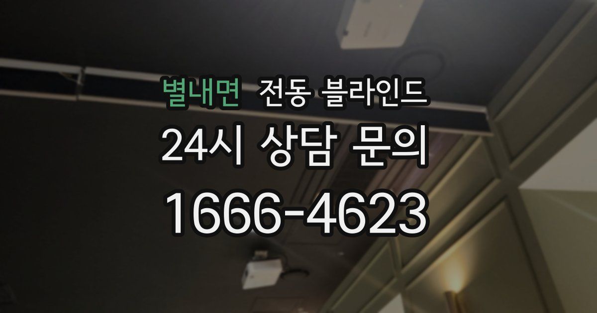 별내면 전동 블라인드