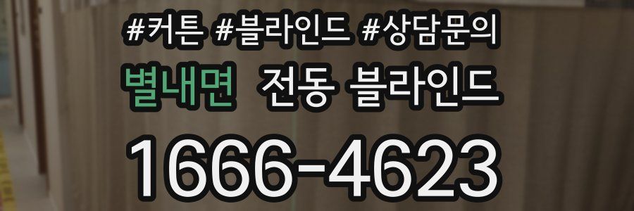 별내면 전동 블라인드