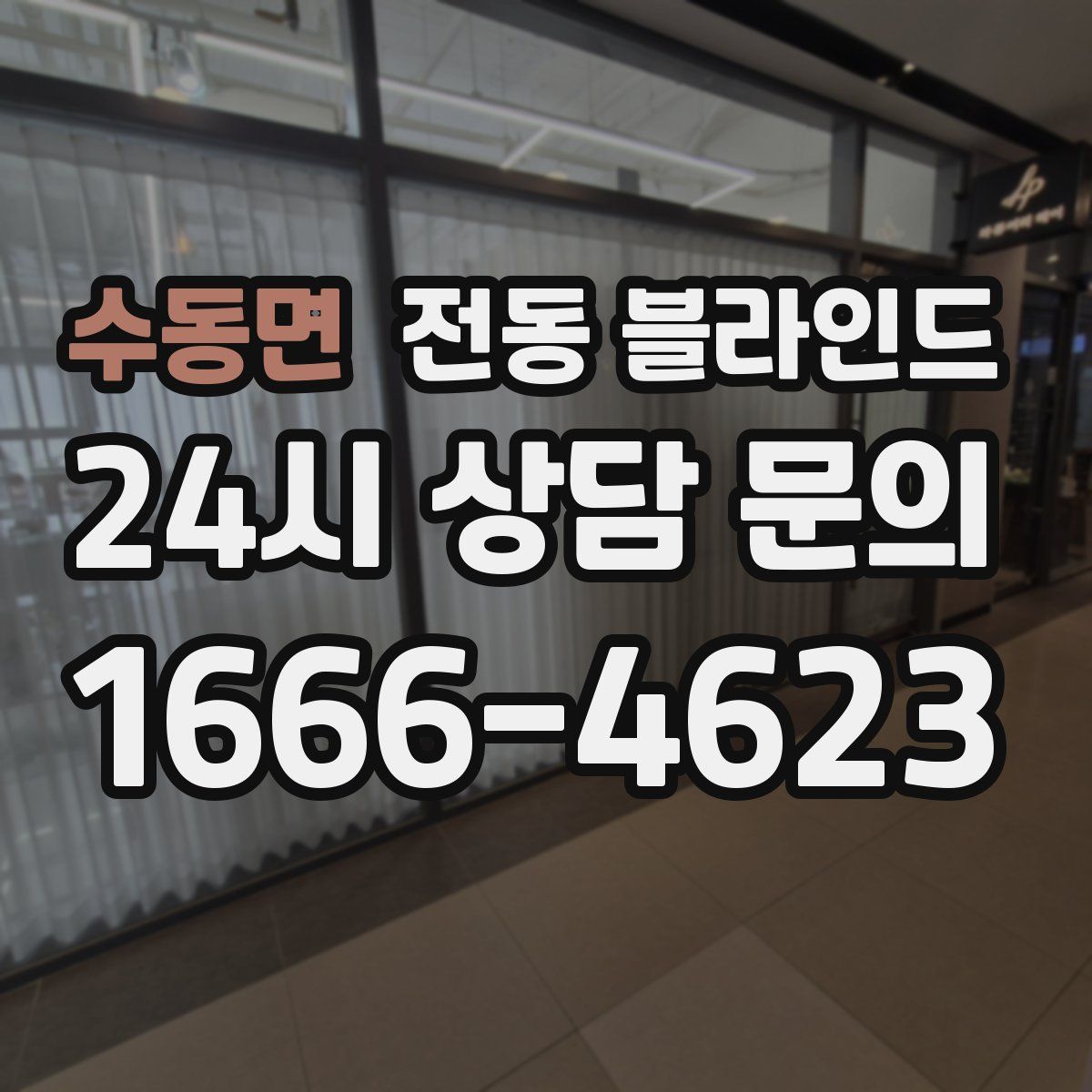 수동면 전동 블라인드
