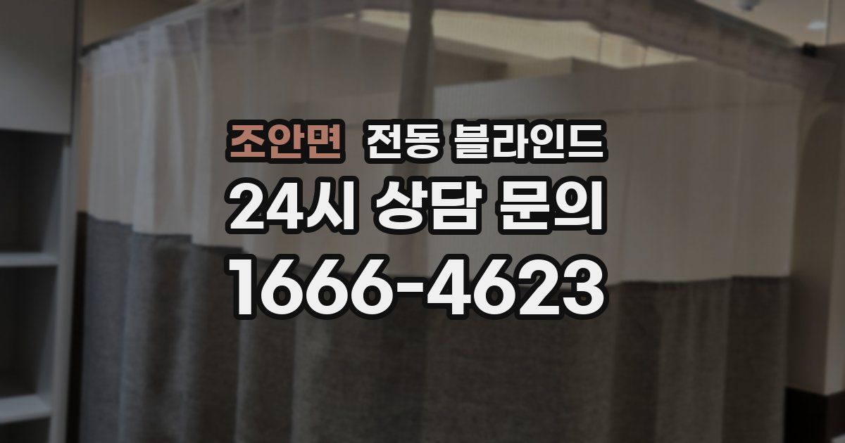 조안면 전동 블라인드