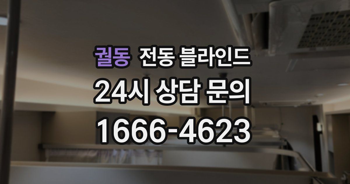 궐동 전동 블라인드