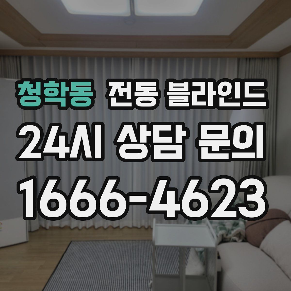 청학동 전동 블라인드