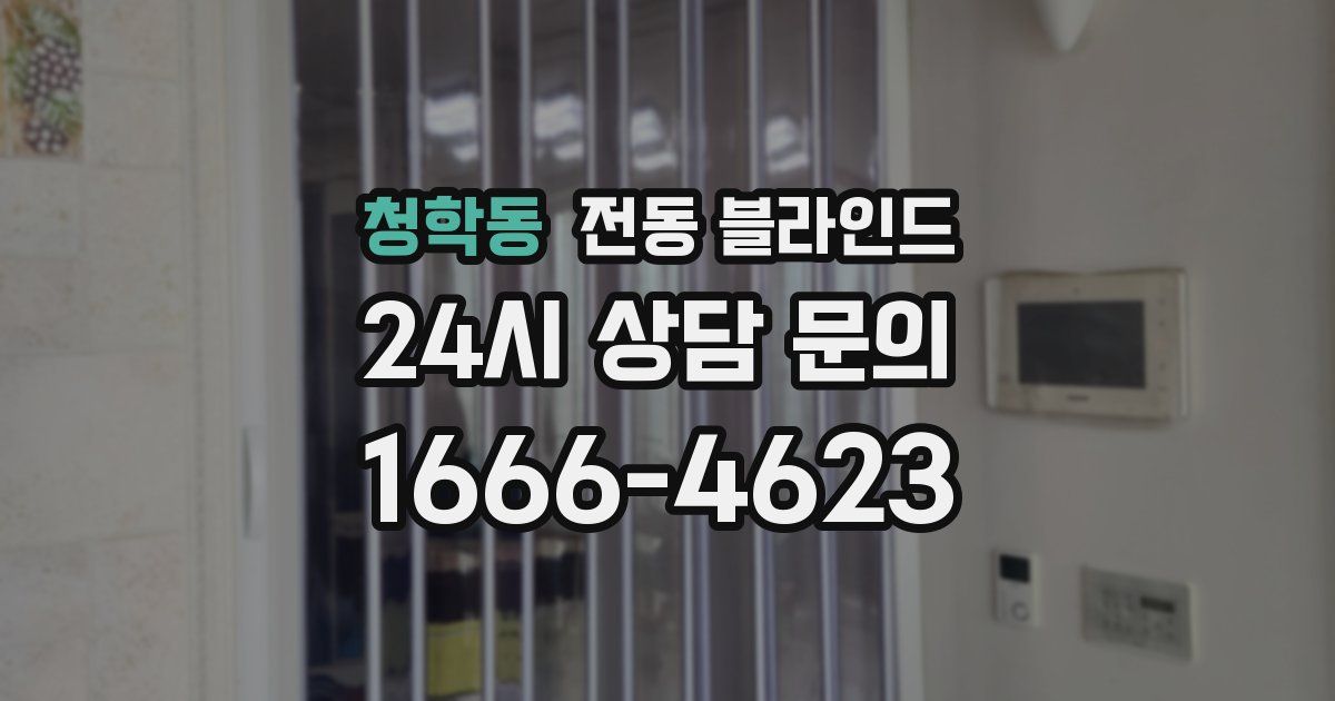 청학동 전동 블라인드