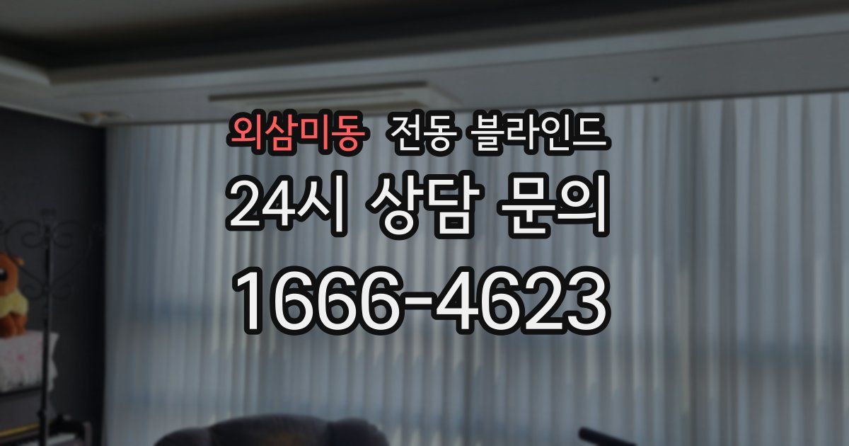 외삼미동 전동 블라인드