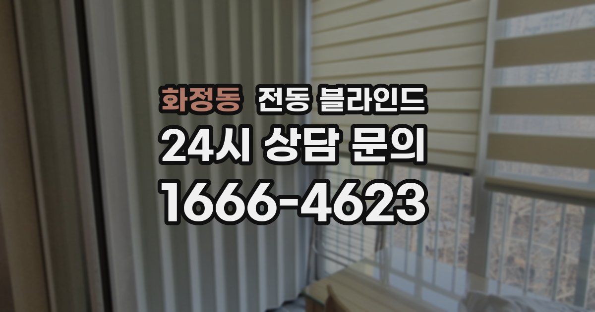 화정동 전동 블라인드