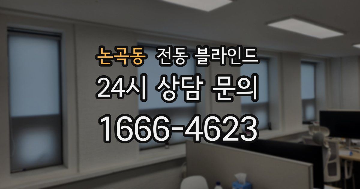 논곡동 전동 블라인드