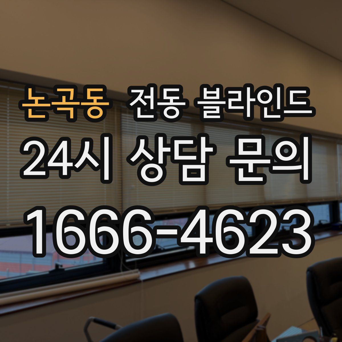 논곡동 전동 블라인드
