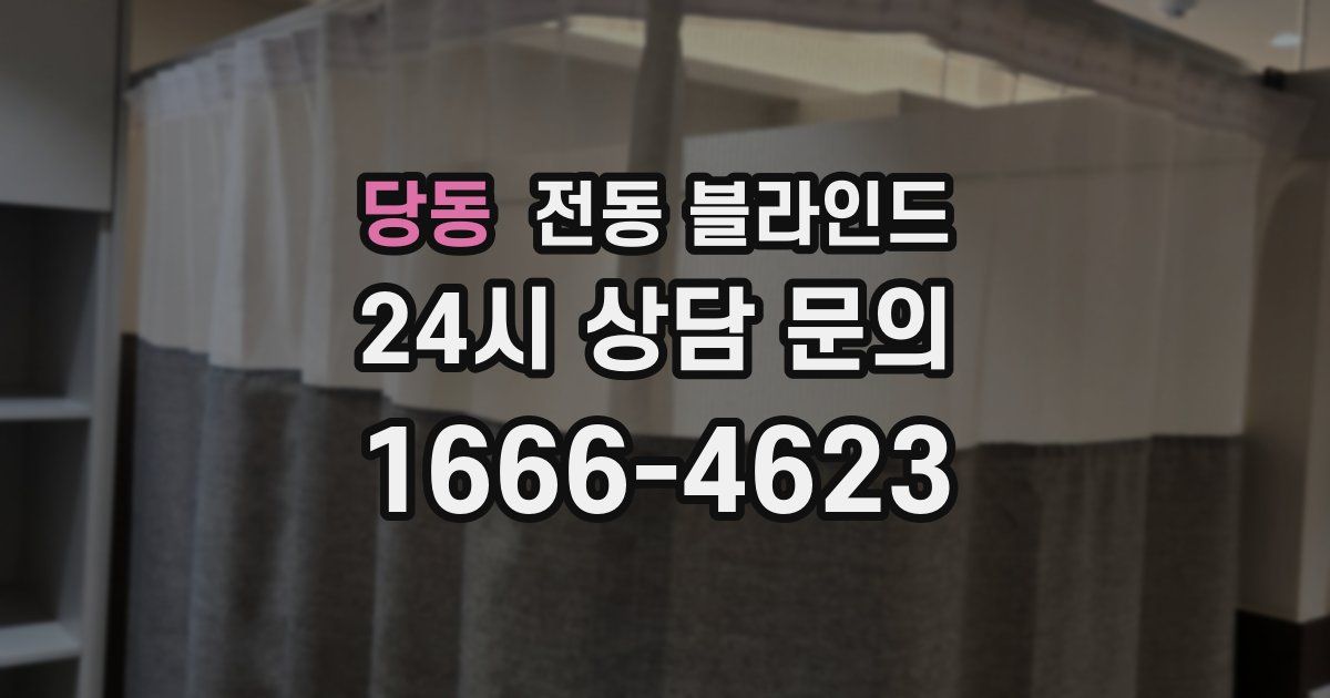 당동 전동 블라인드