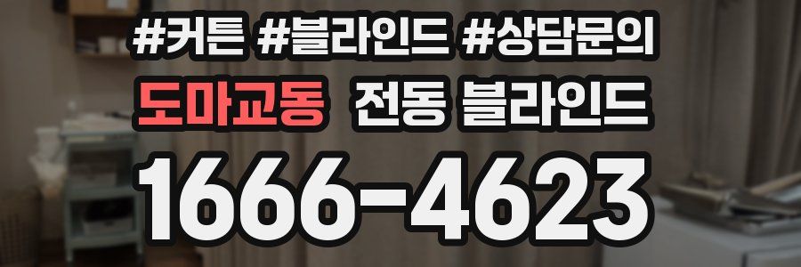 도마교동 전동 블라인드